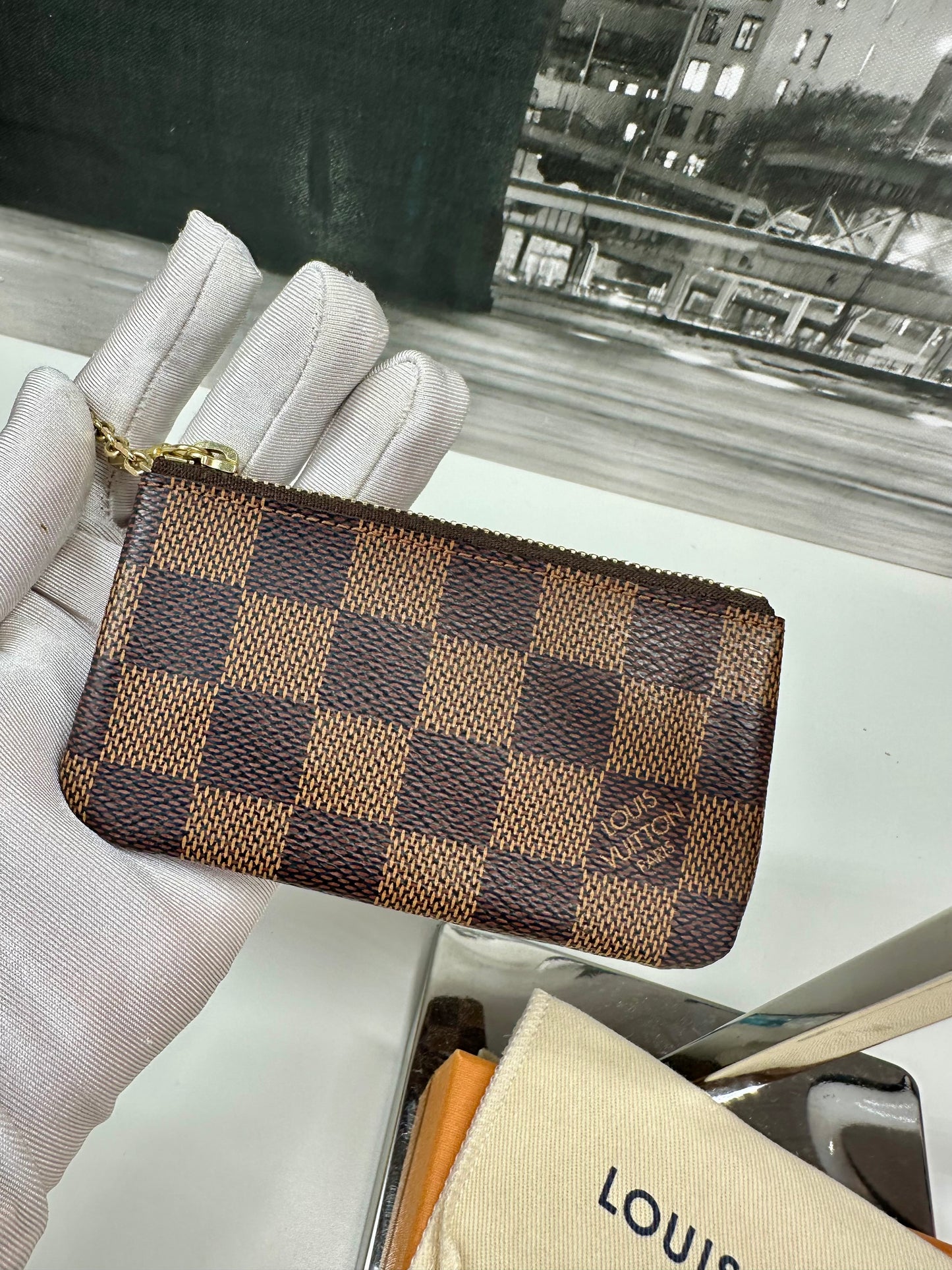 Key Pouch Damier Ebene