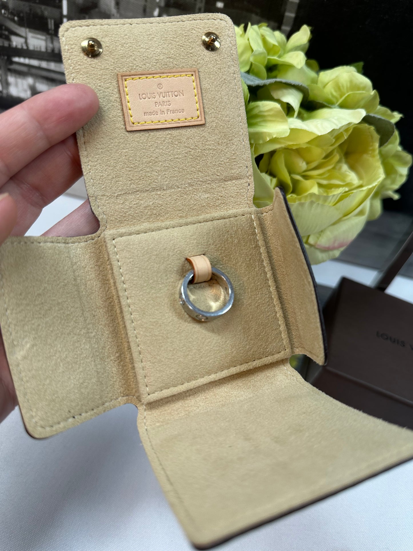Small Monogram Jewelry Case