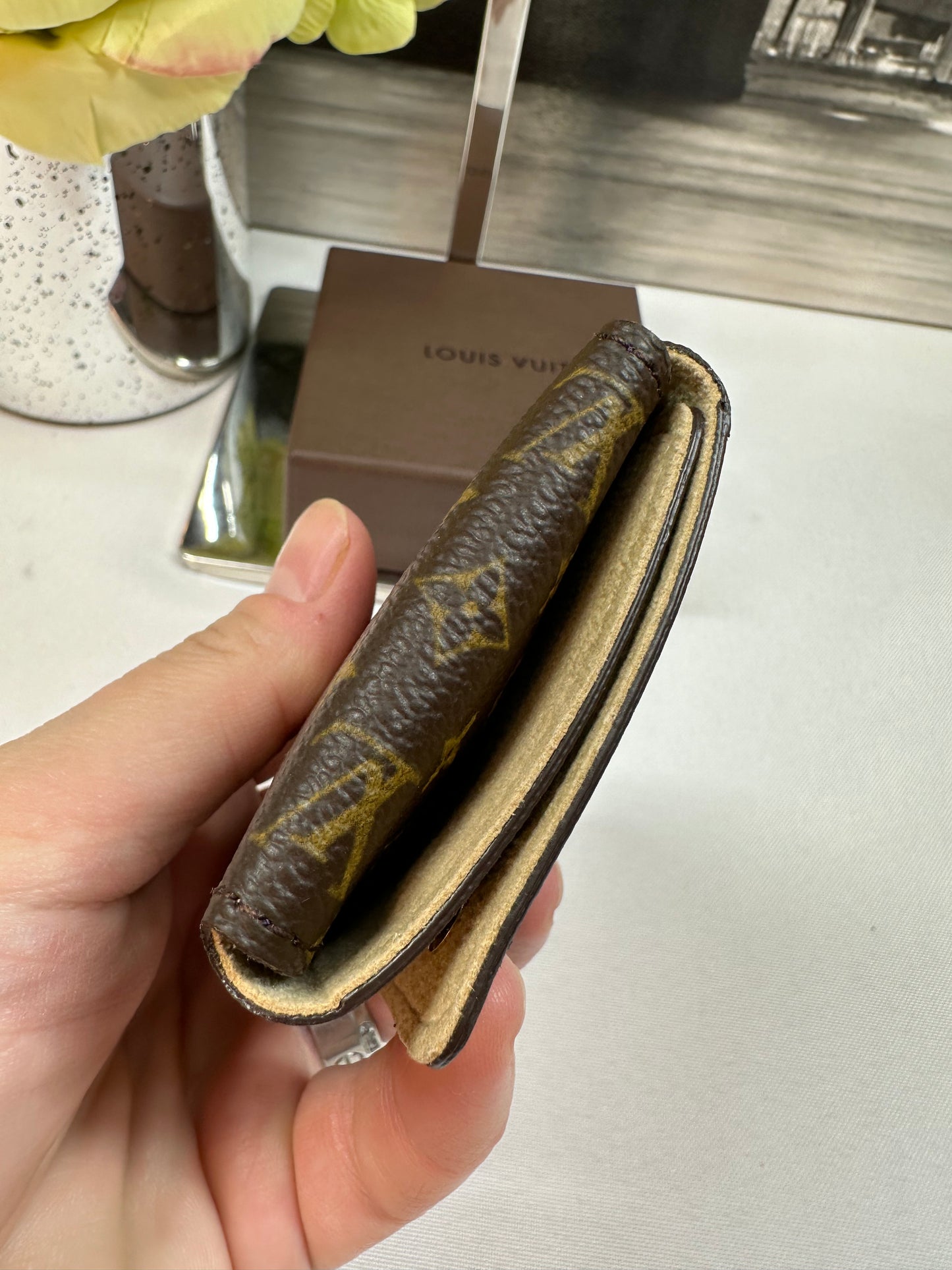 Small Monogram Jewelry Case