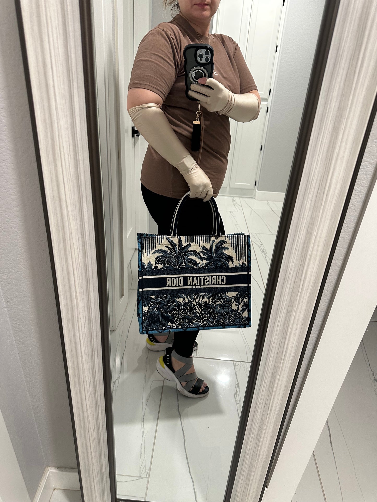 Dior Book Tote Large Palm Trees Limited