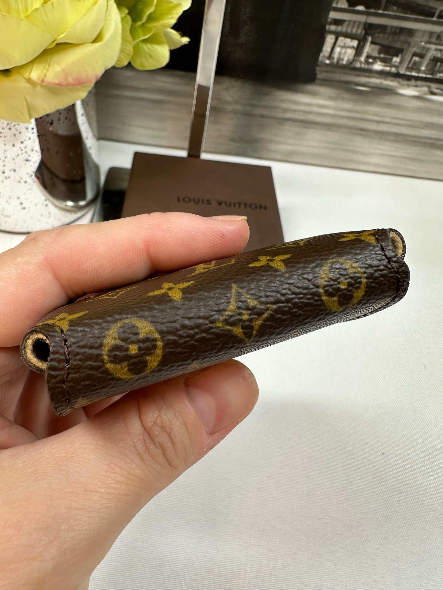 Small Monogram Jewelry Case