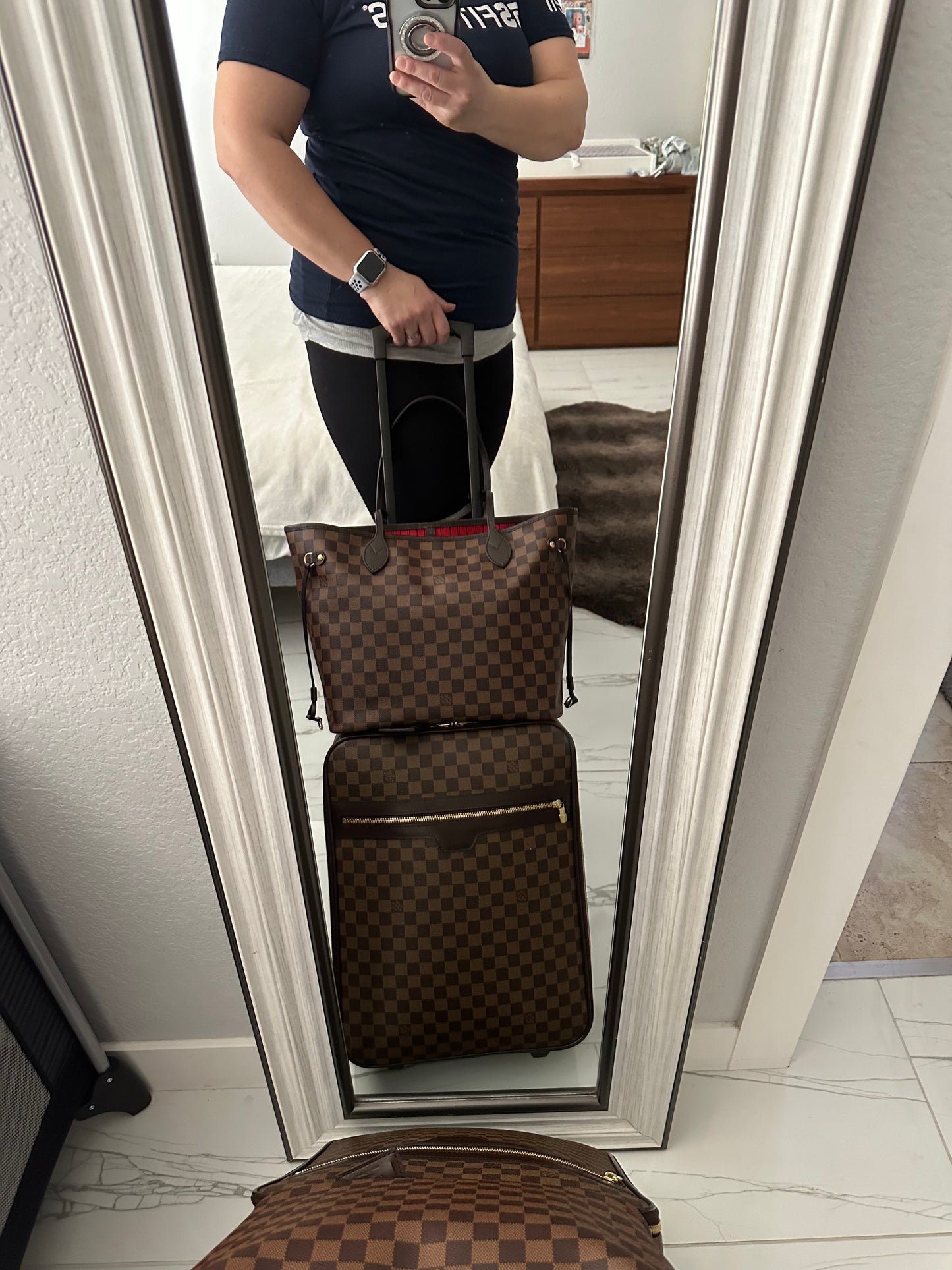 Pegase 45 Damier Ebene Luggage