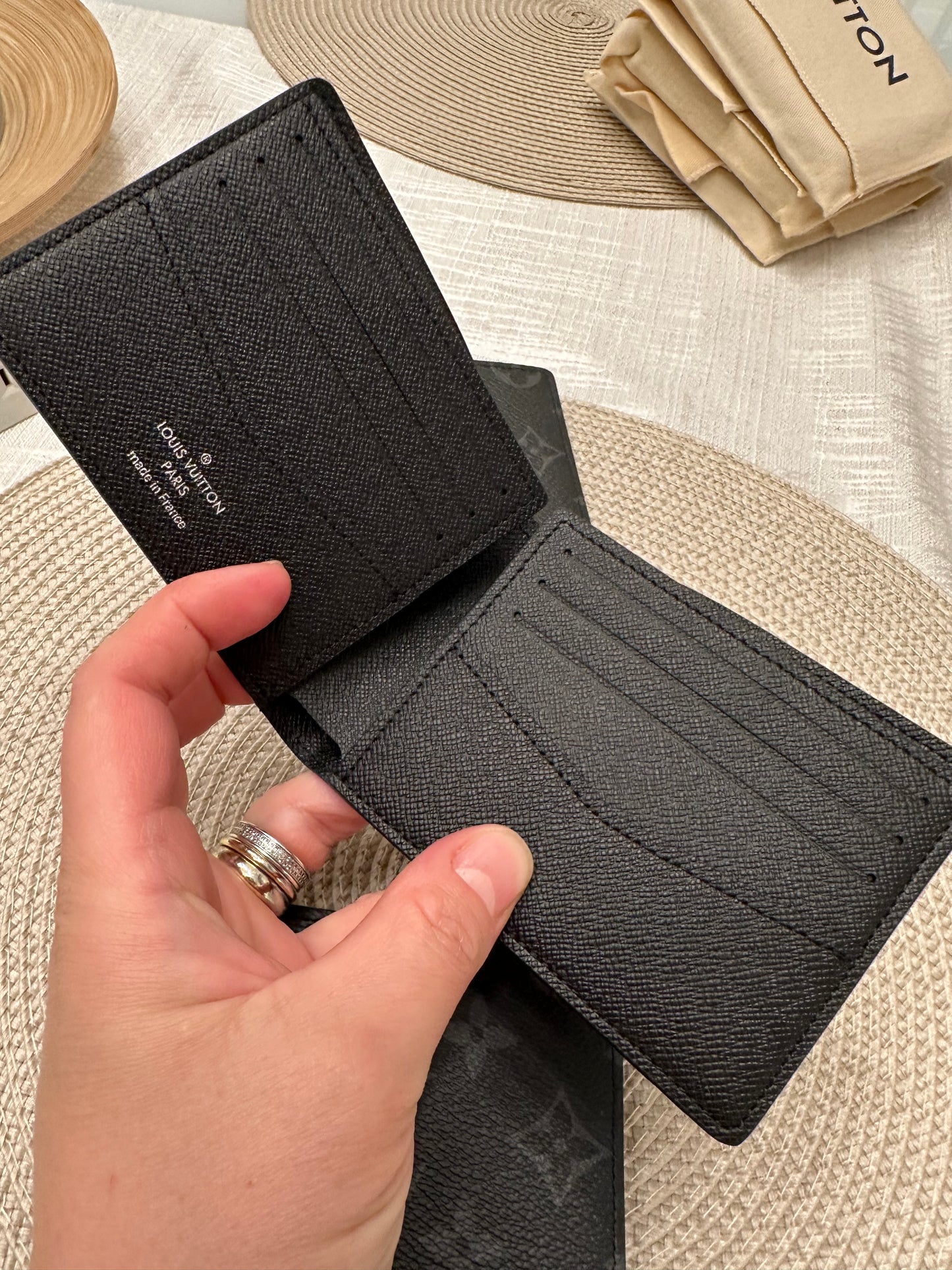 Men Wallet Black Elipse Monogram