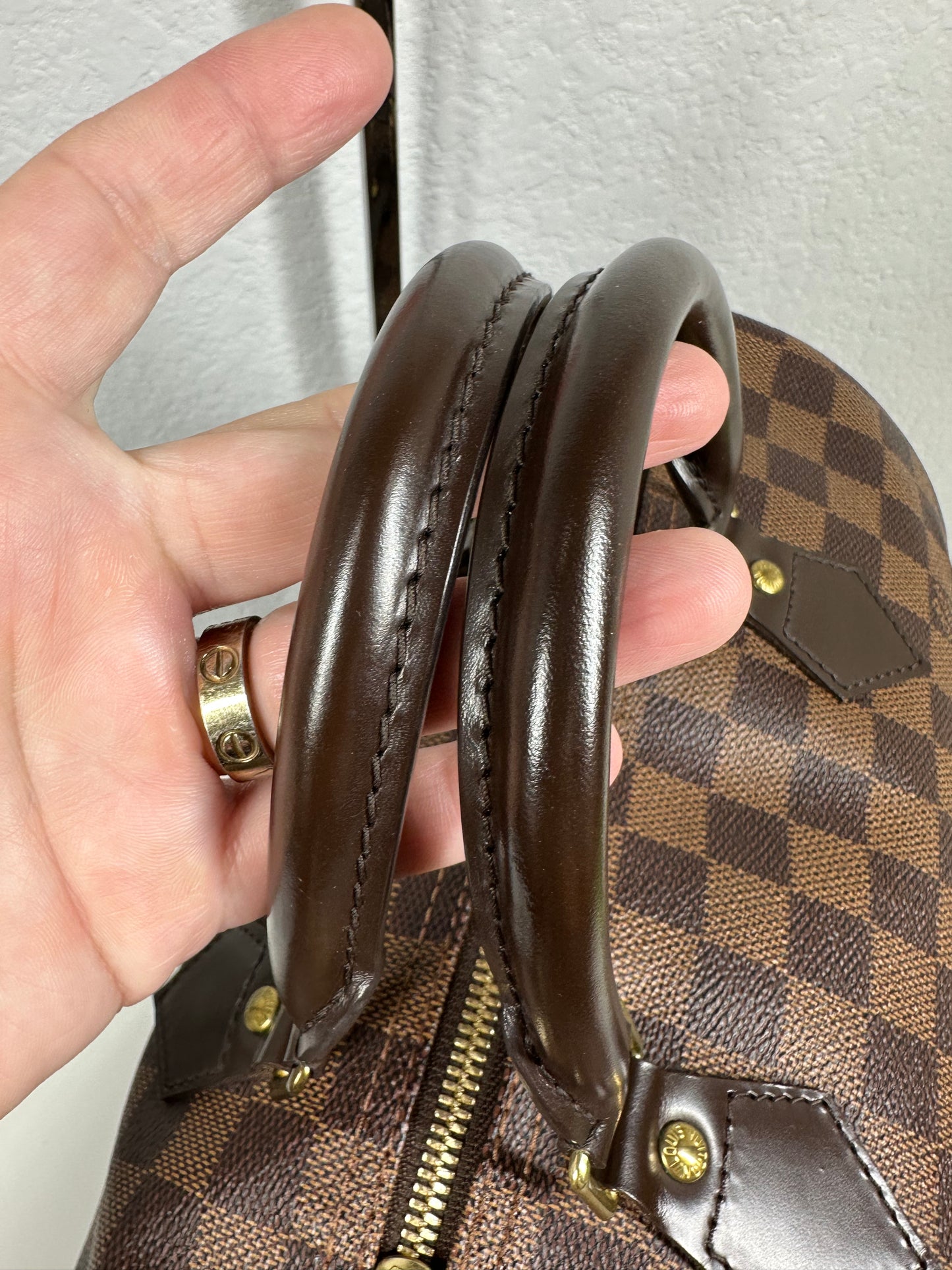 Speedy 30 Damier Ebene Bandouliere