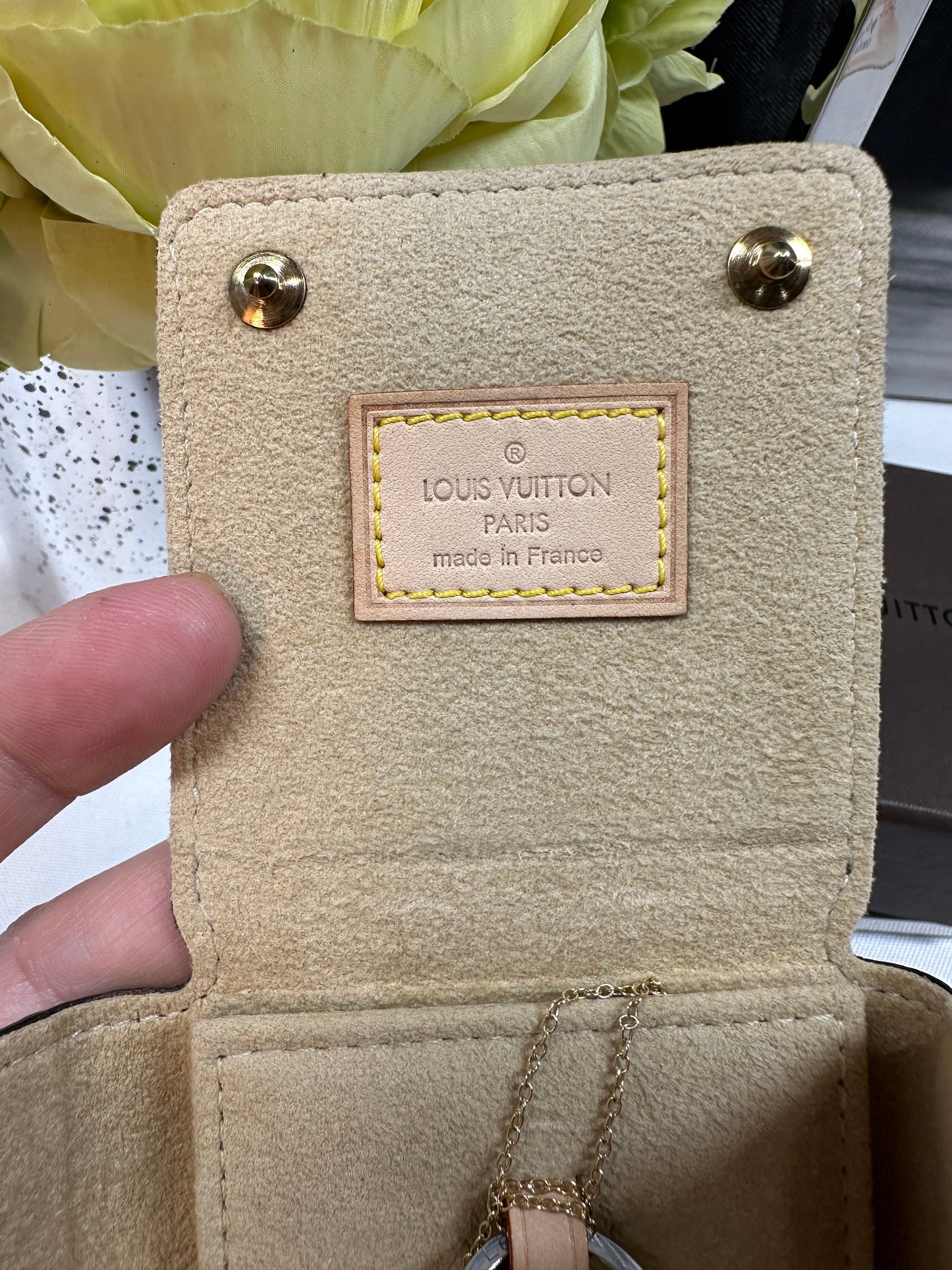 Small Monogram Jewelry Case