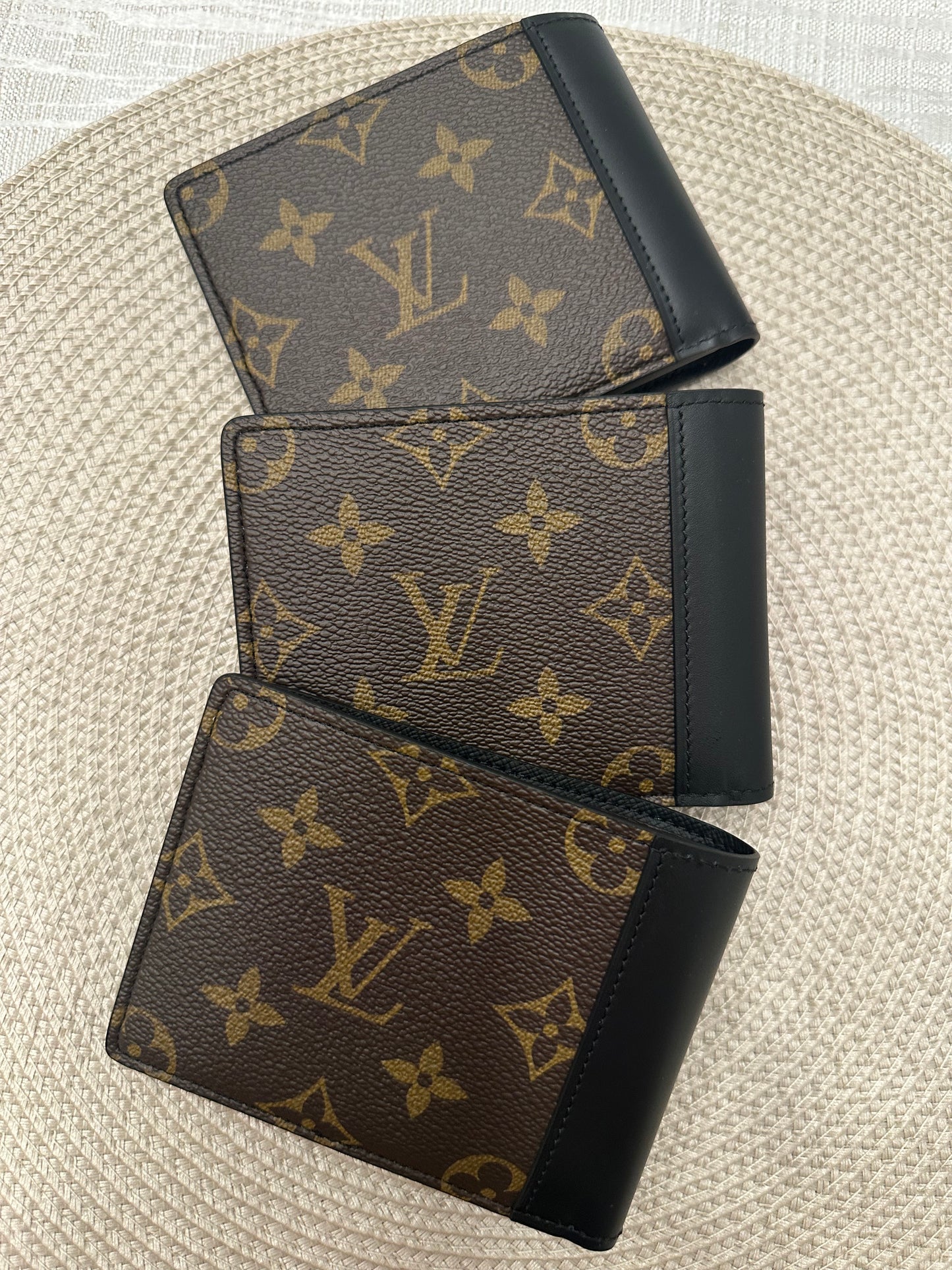Men Wallet Monogram Black Leather