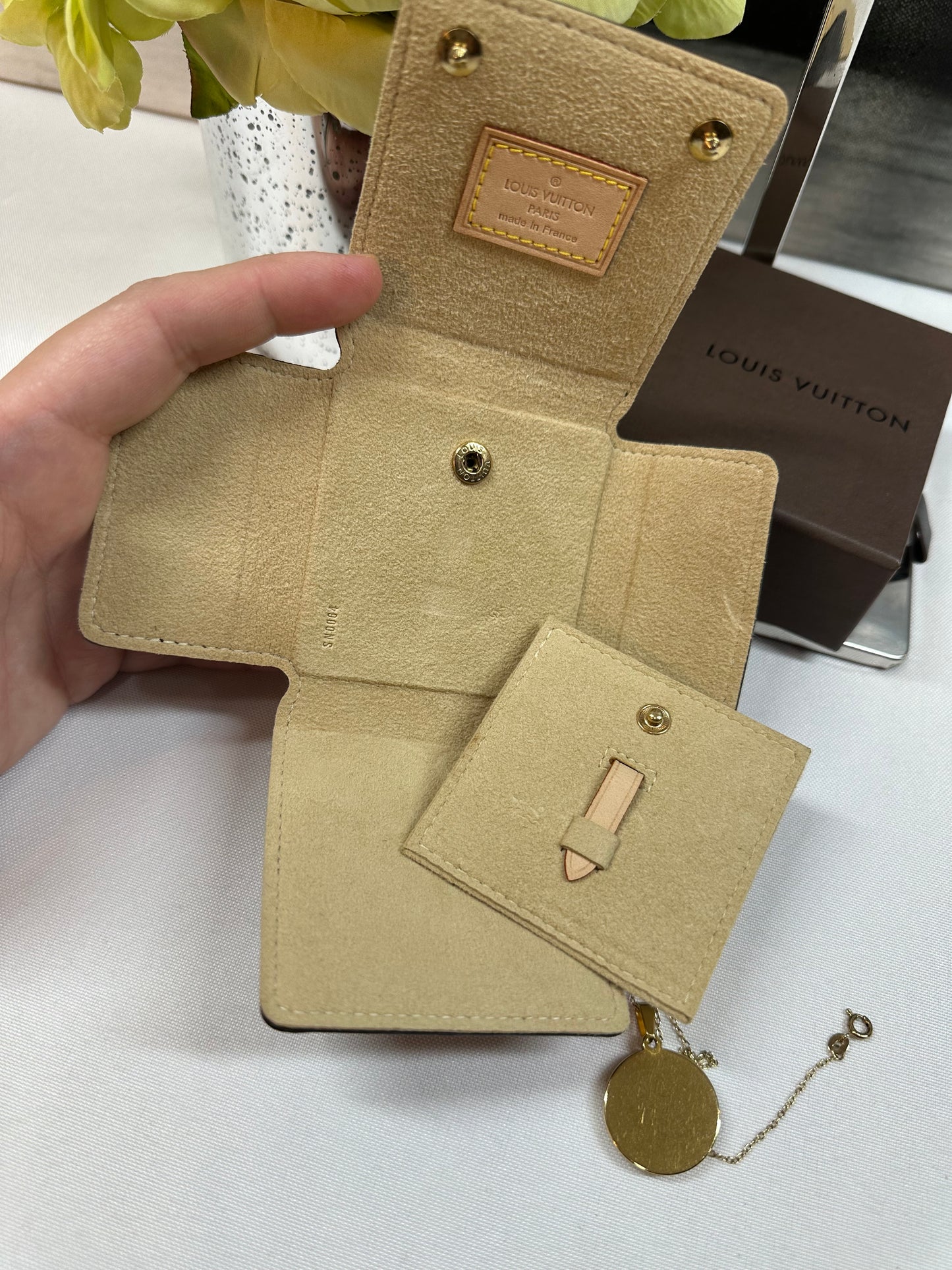 Small Monogram Jewelry Case