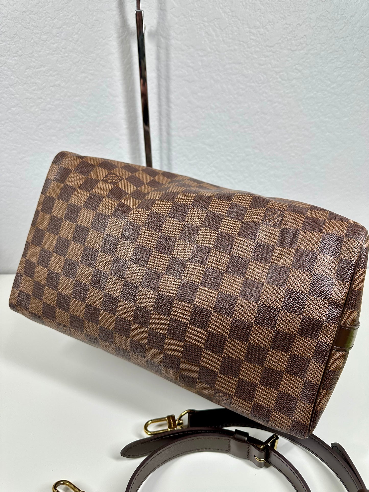 Speedy 30 Damier Ebene Bandouliere