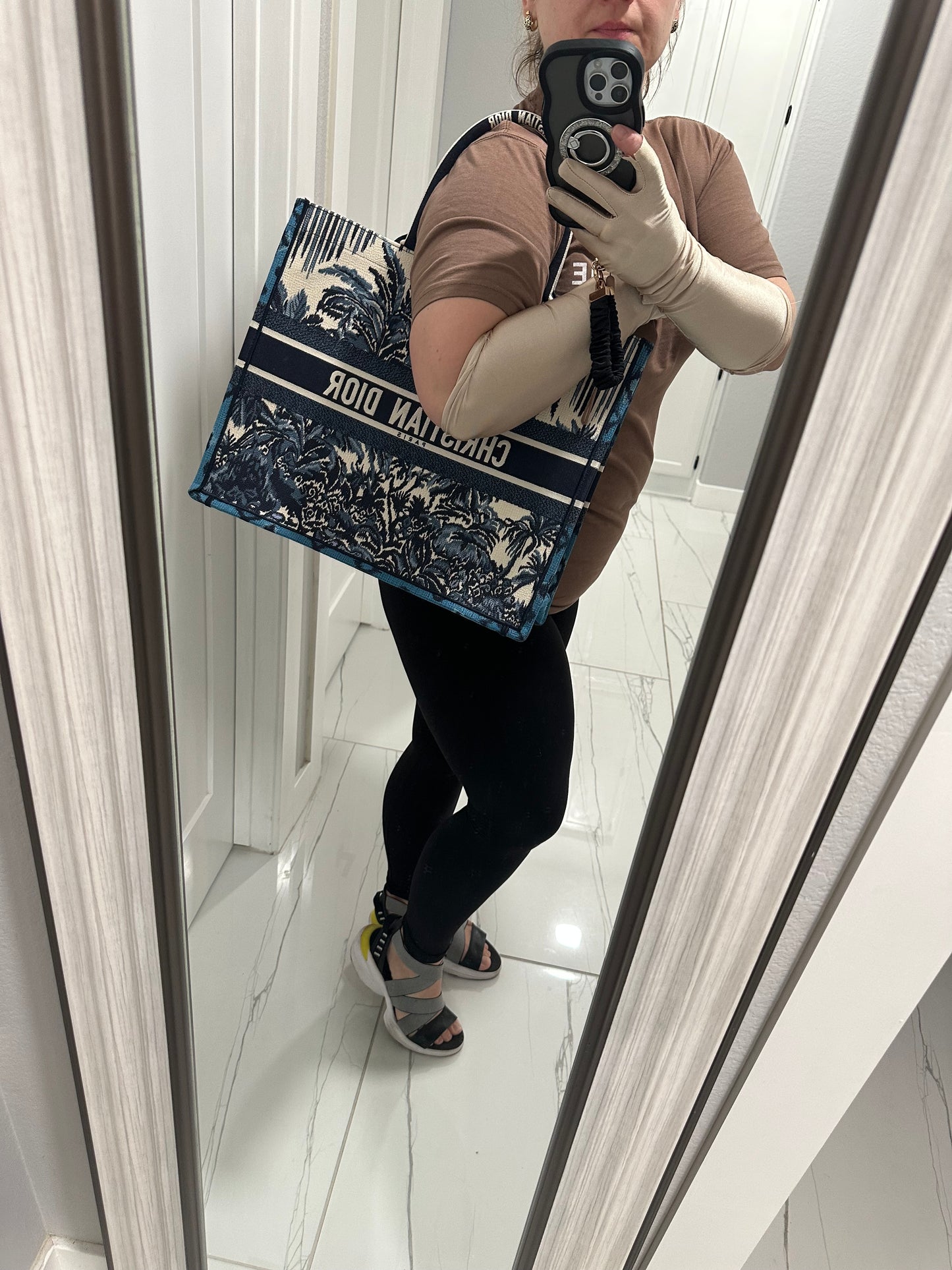 Dior Book Tote Large Palm Trees Limited