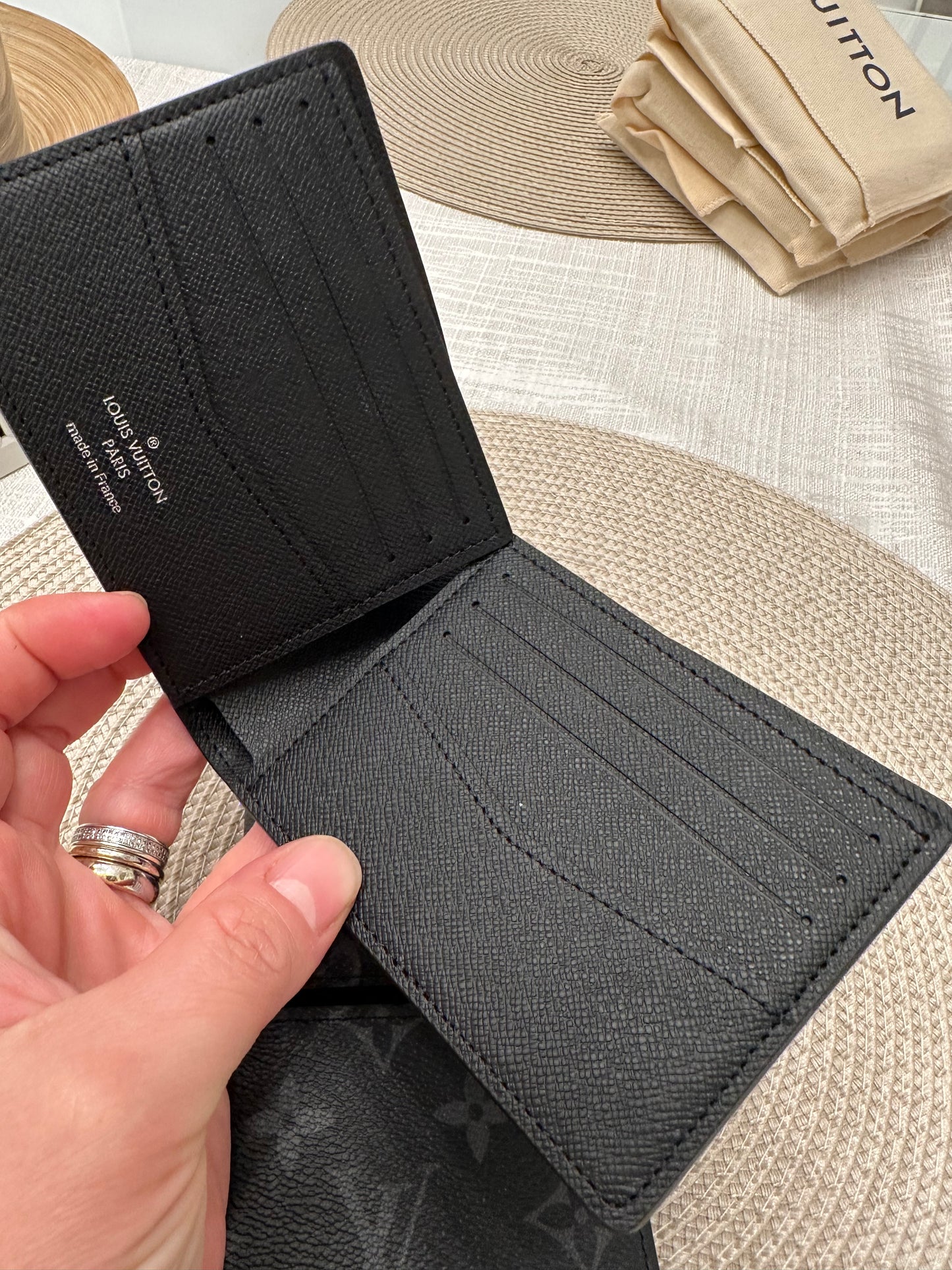 Men Wallet Black Elipse Monogram