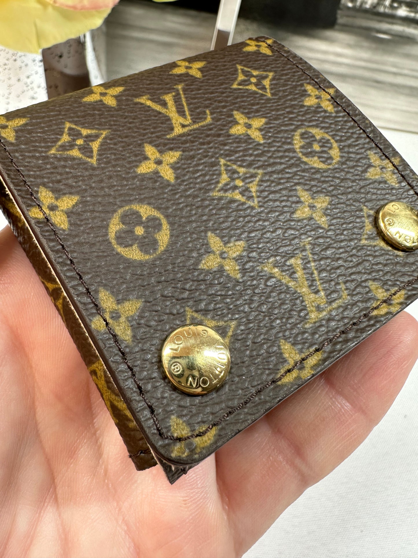 Small Monogram Jewelry Case