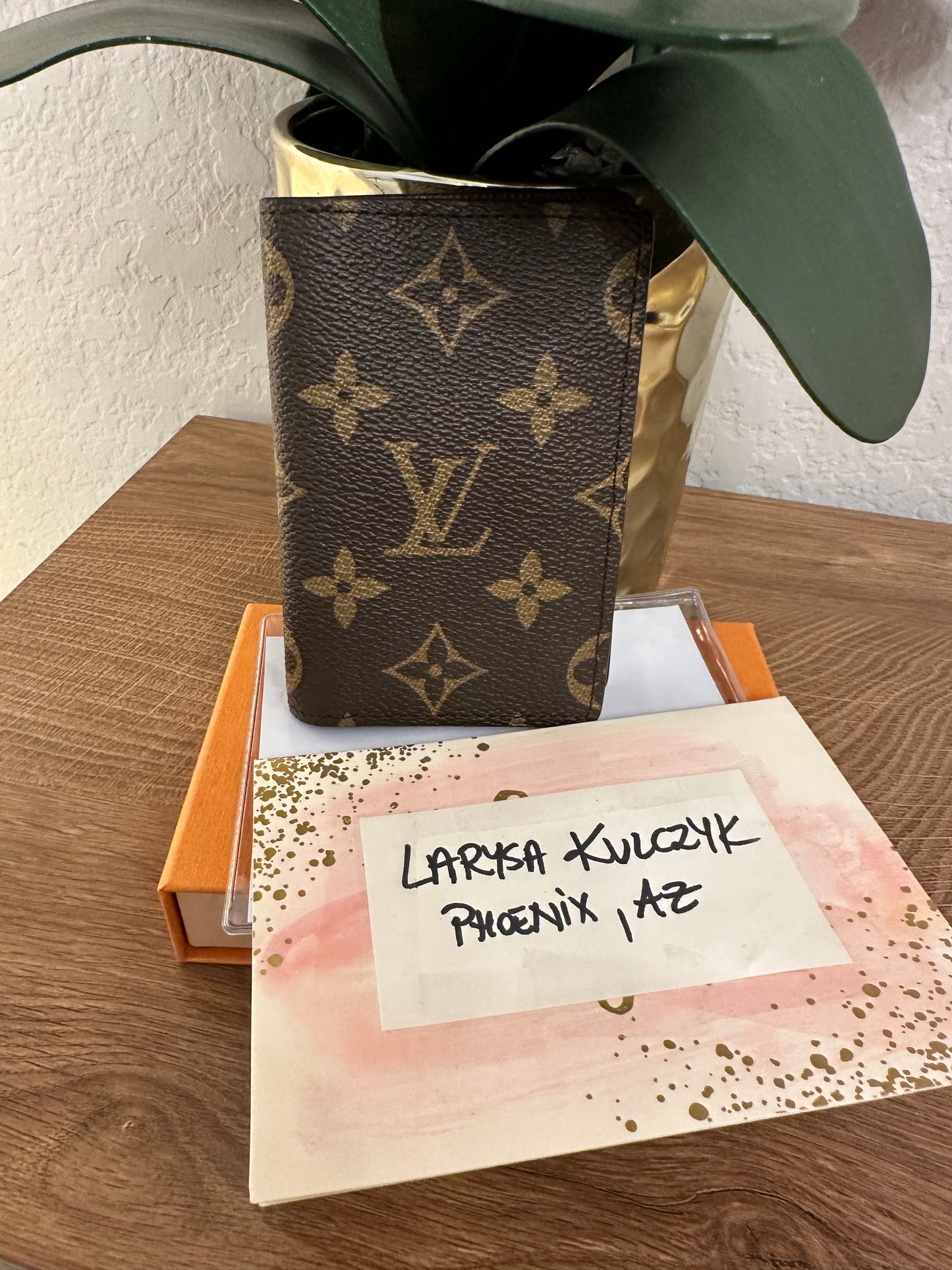 Pocket Organizer Monogram