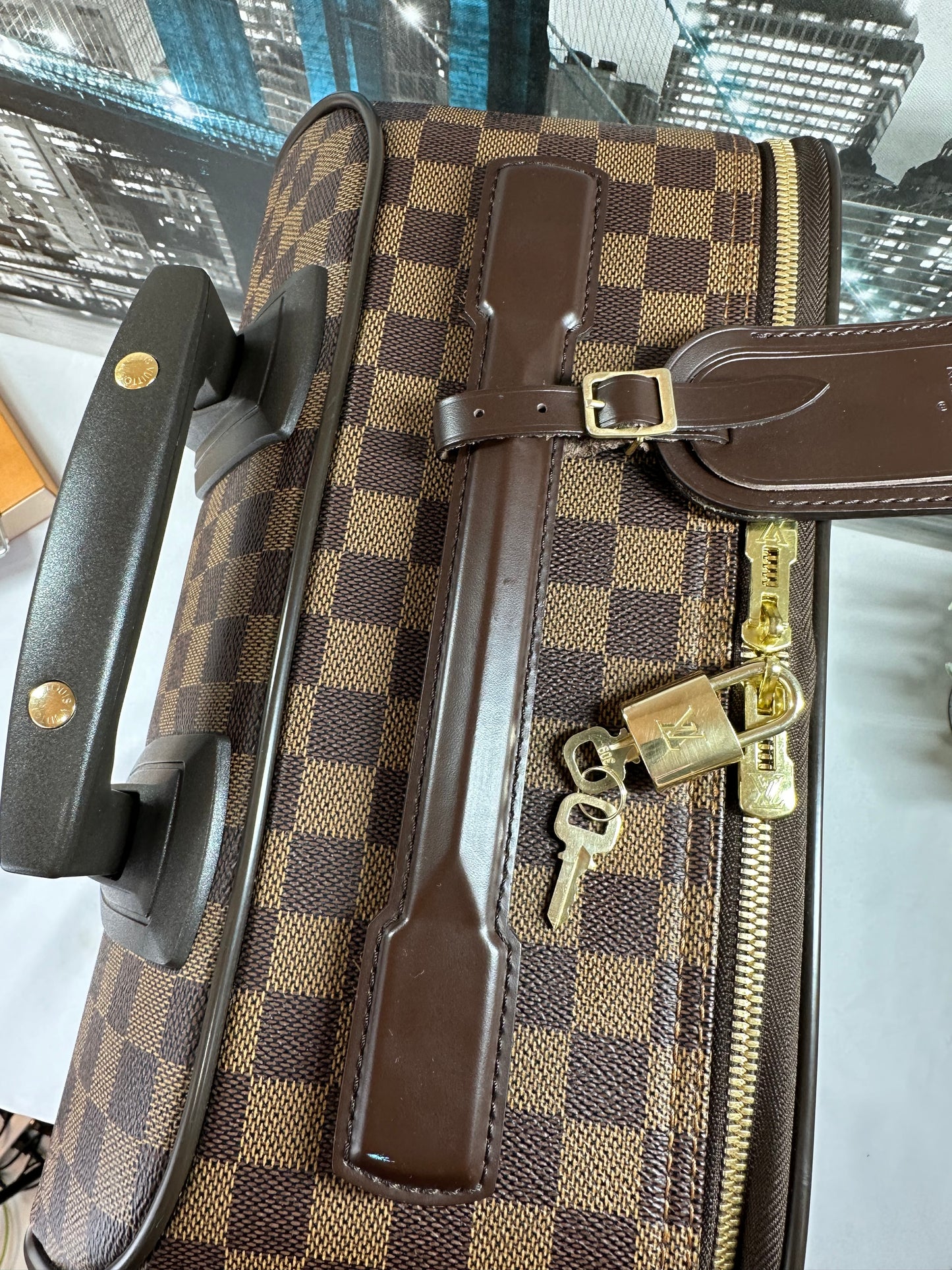 Pegase 45 Damier Ebene Luggage