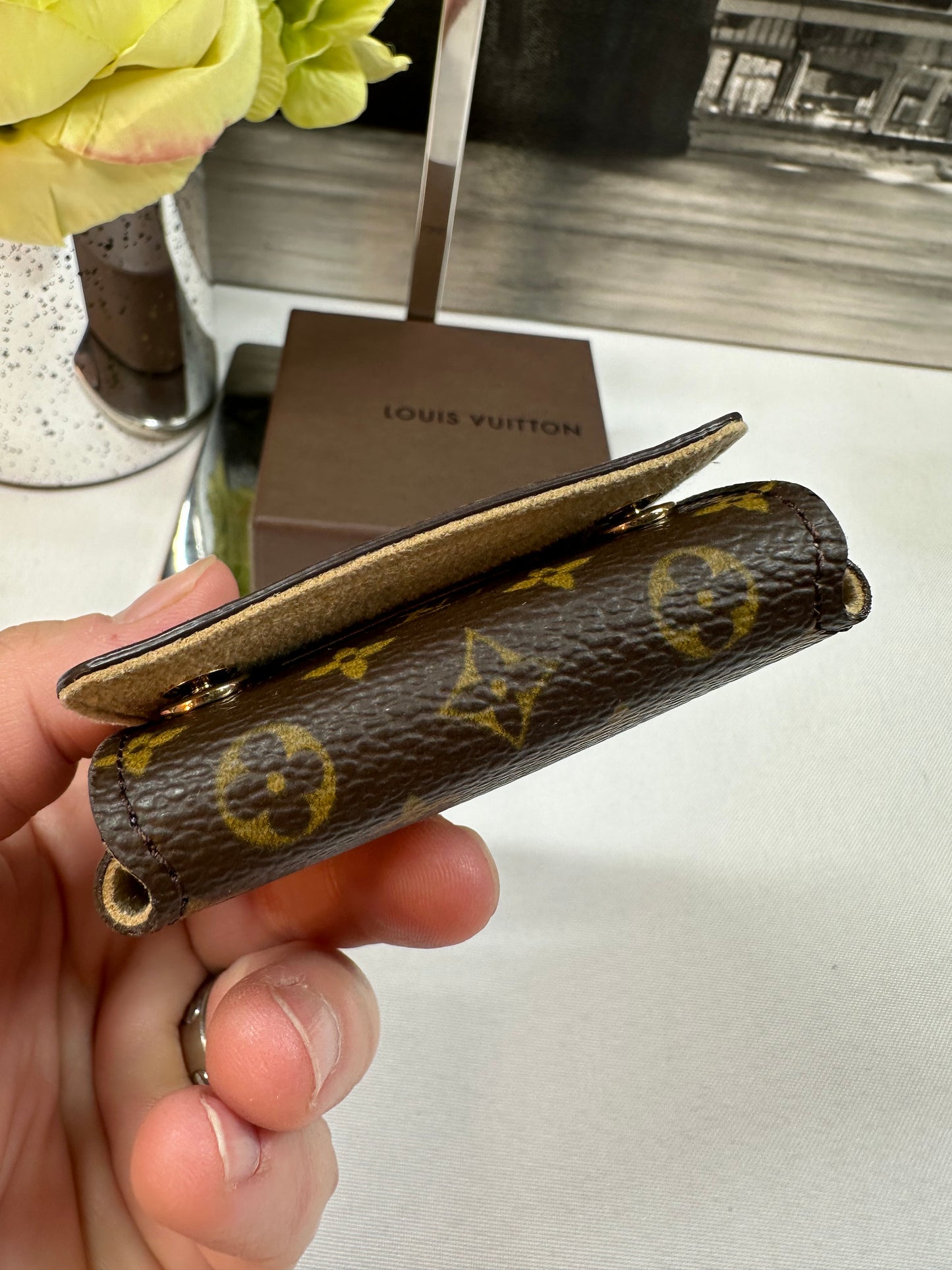 Small Monogram Jewelry Case