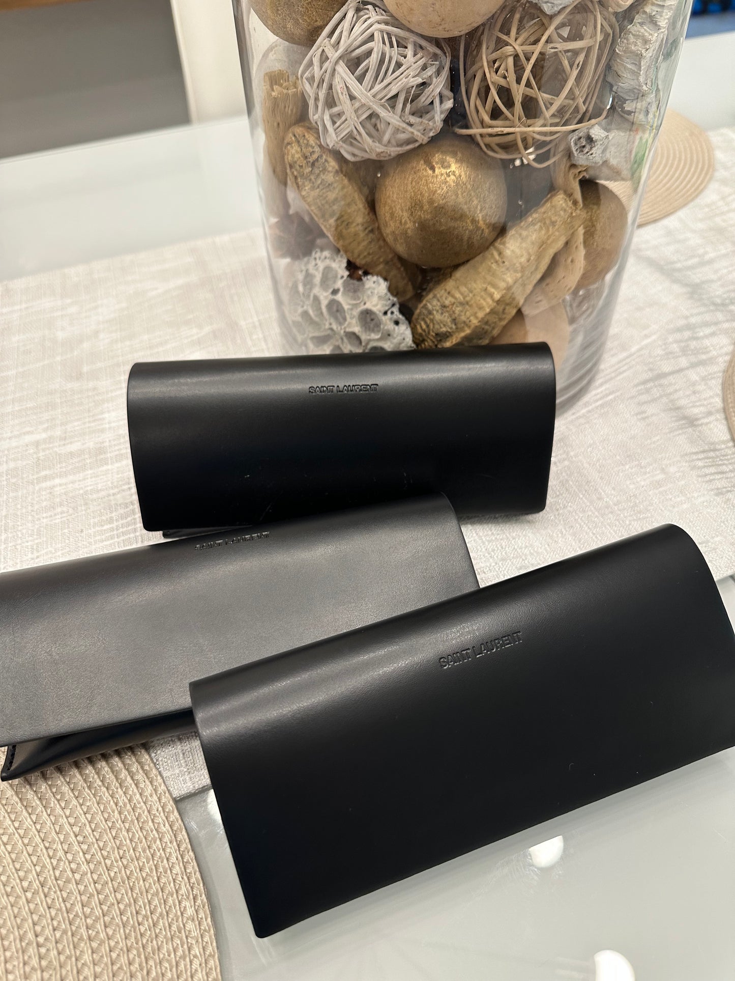 Saint Laurent Full Leather Sunglasses Case