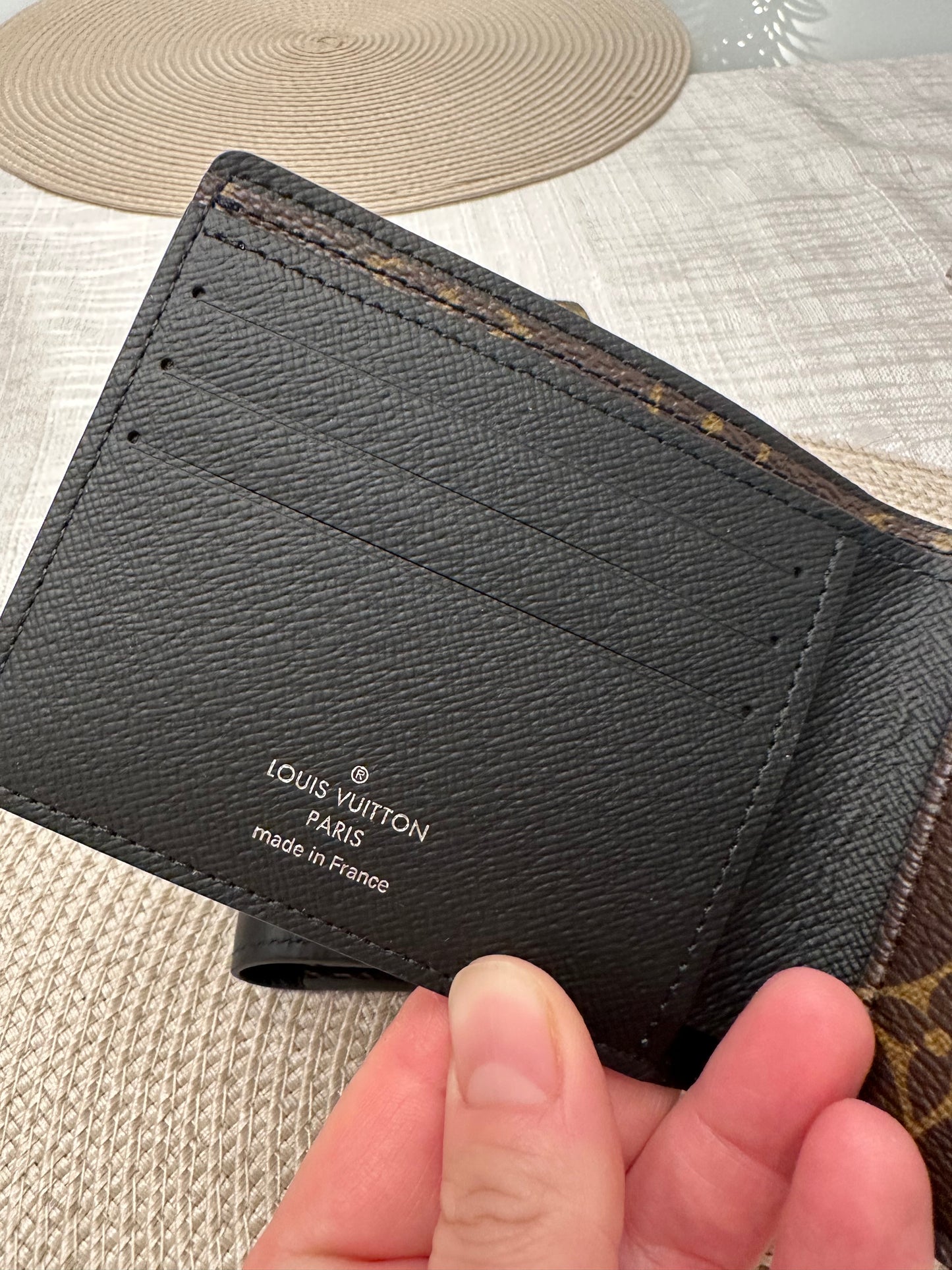 Men Wallet Monogram Black Leather