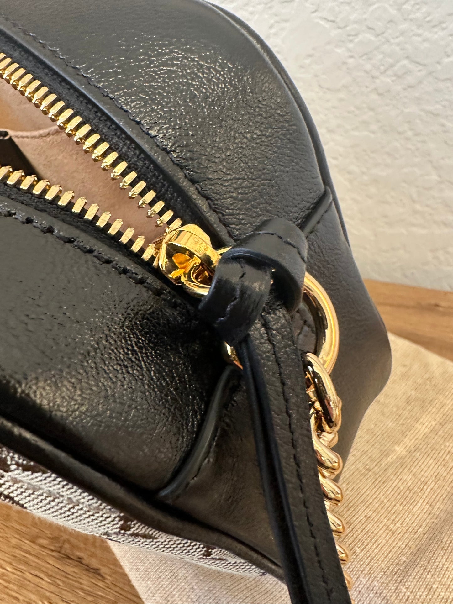 Gucci Camera Canvas & Leather Bag