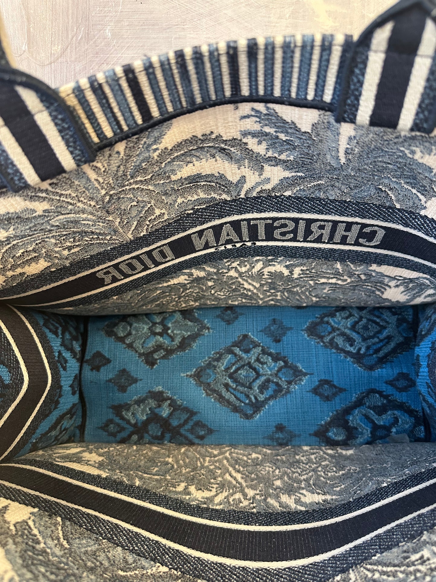 Dior Book Tote Large Palm Trees Limited