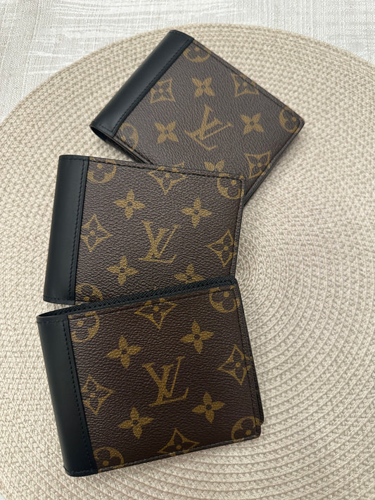 Men Wallet Monogram Black Leather