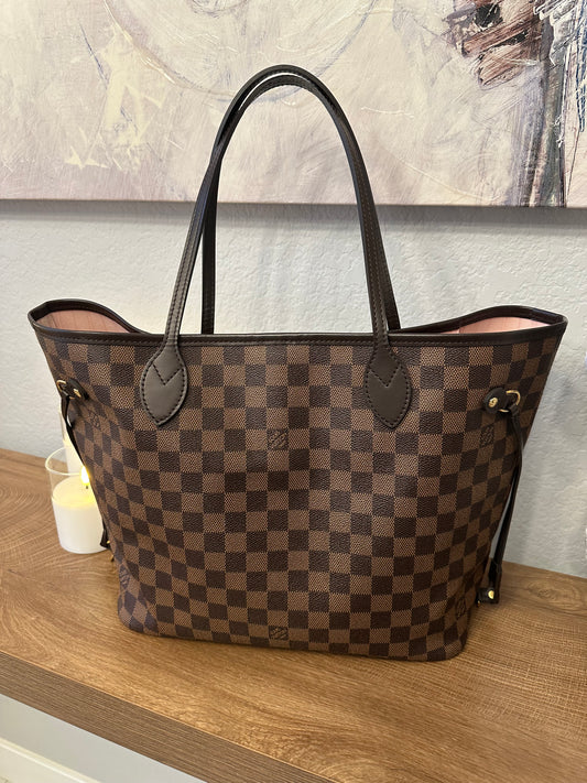 Neverfull Mm Damier Ebene & Rose Ballerine - Bag only