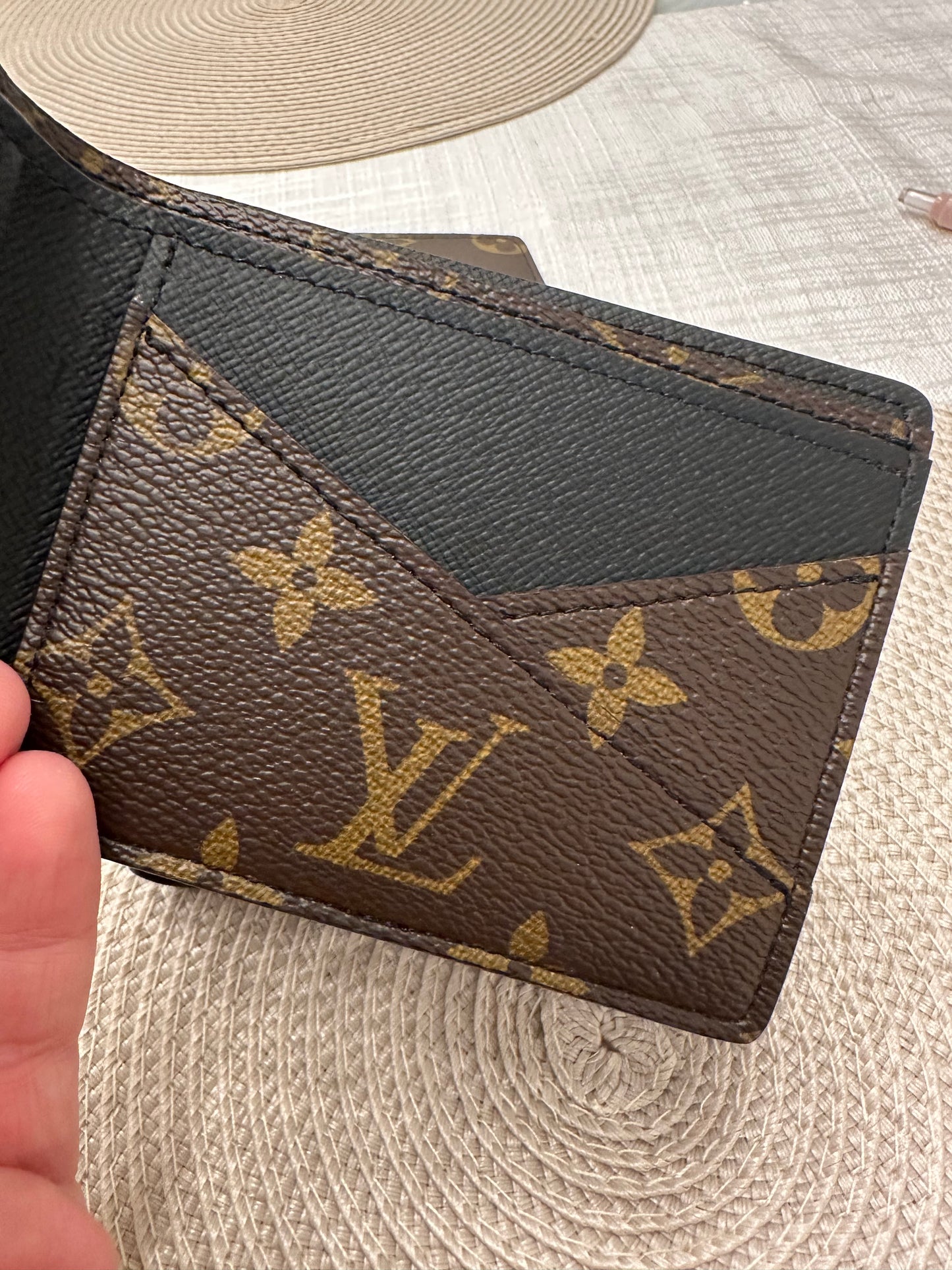 Men Wallet Monogram Black Leather