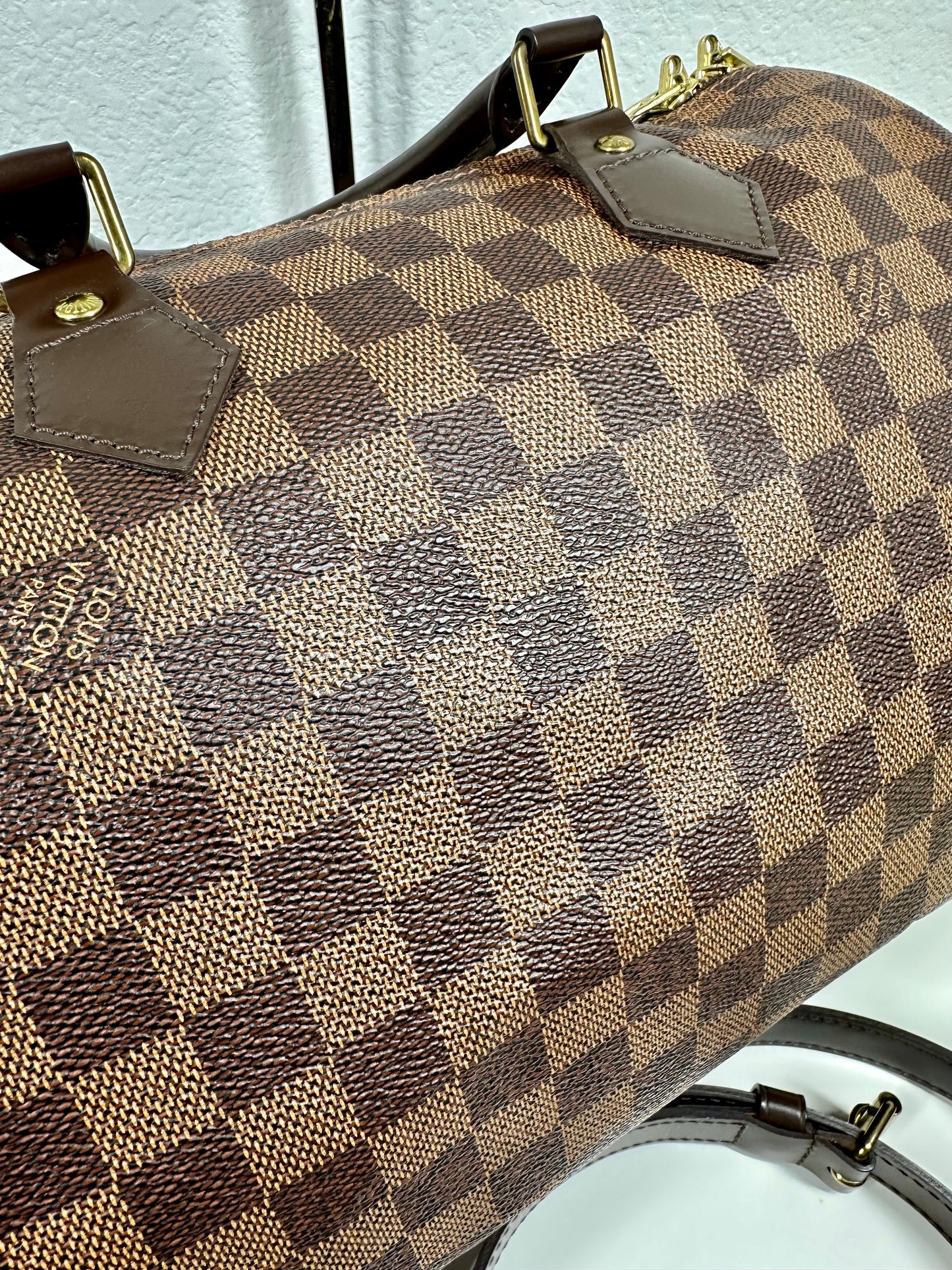 Speedy 30 Damier Ebene Bandouliere