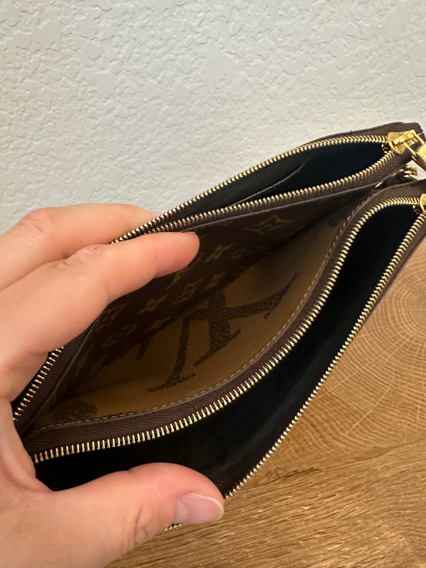Louis Vuitton Reverse Monogram Giant Double Zip Pochette