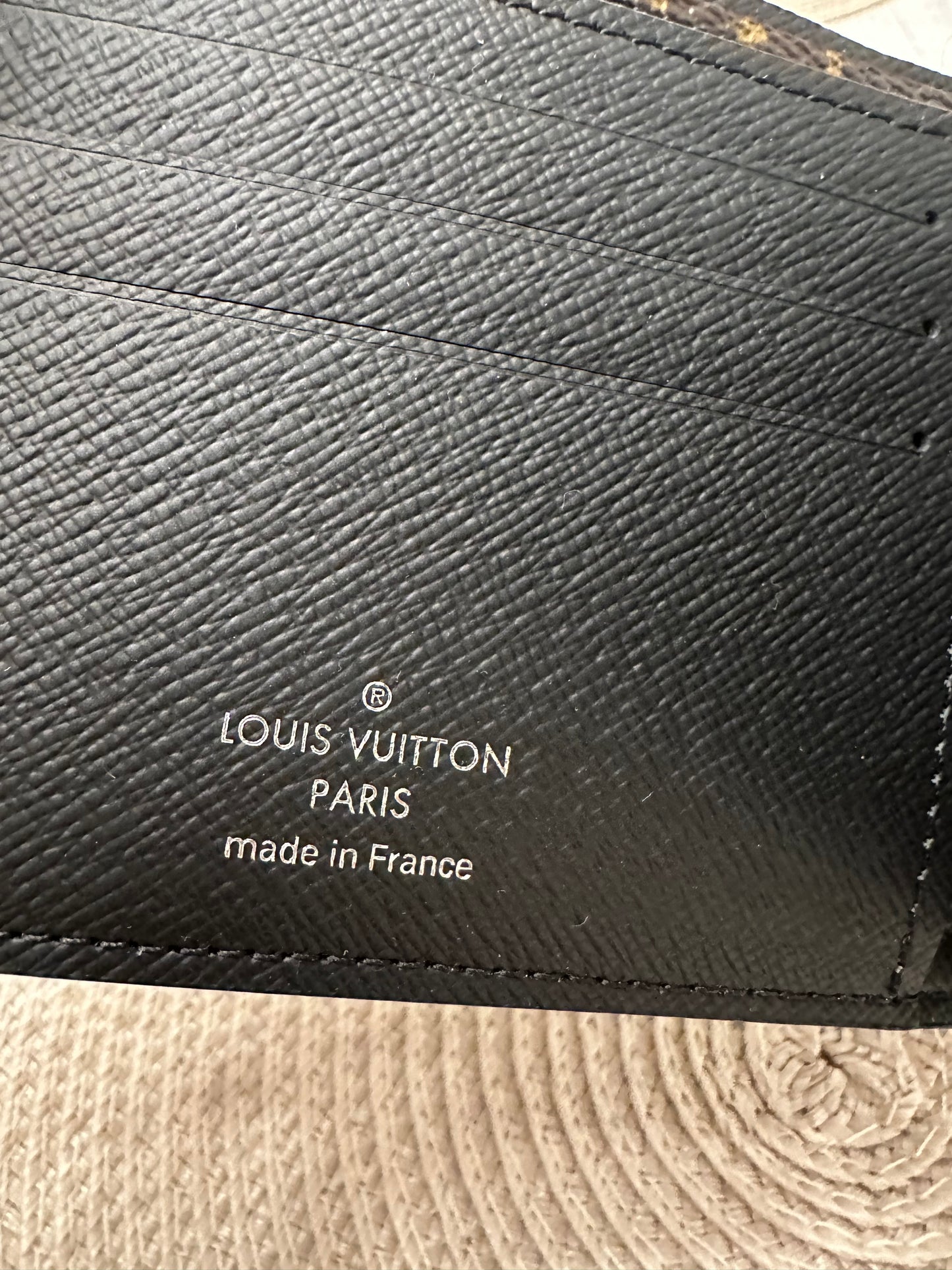 Men Wallet Monogram Black Leather