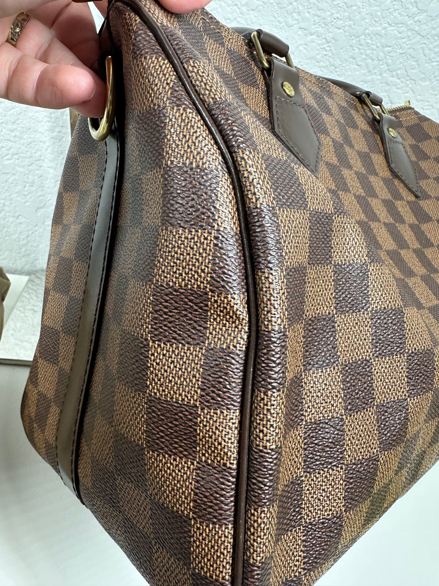 Speedy 30 Damier Ebene Bandouliere