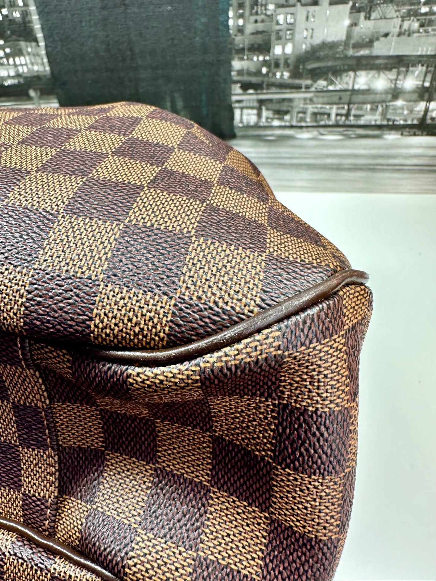 Evora GM Damier Ebene Shoulder Bag