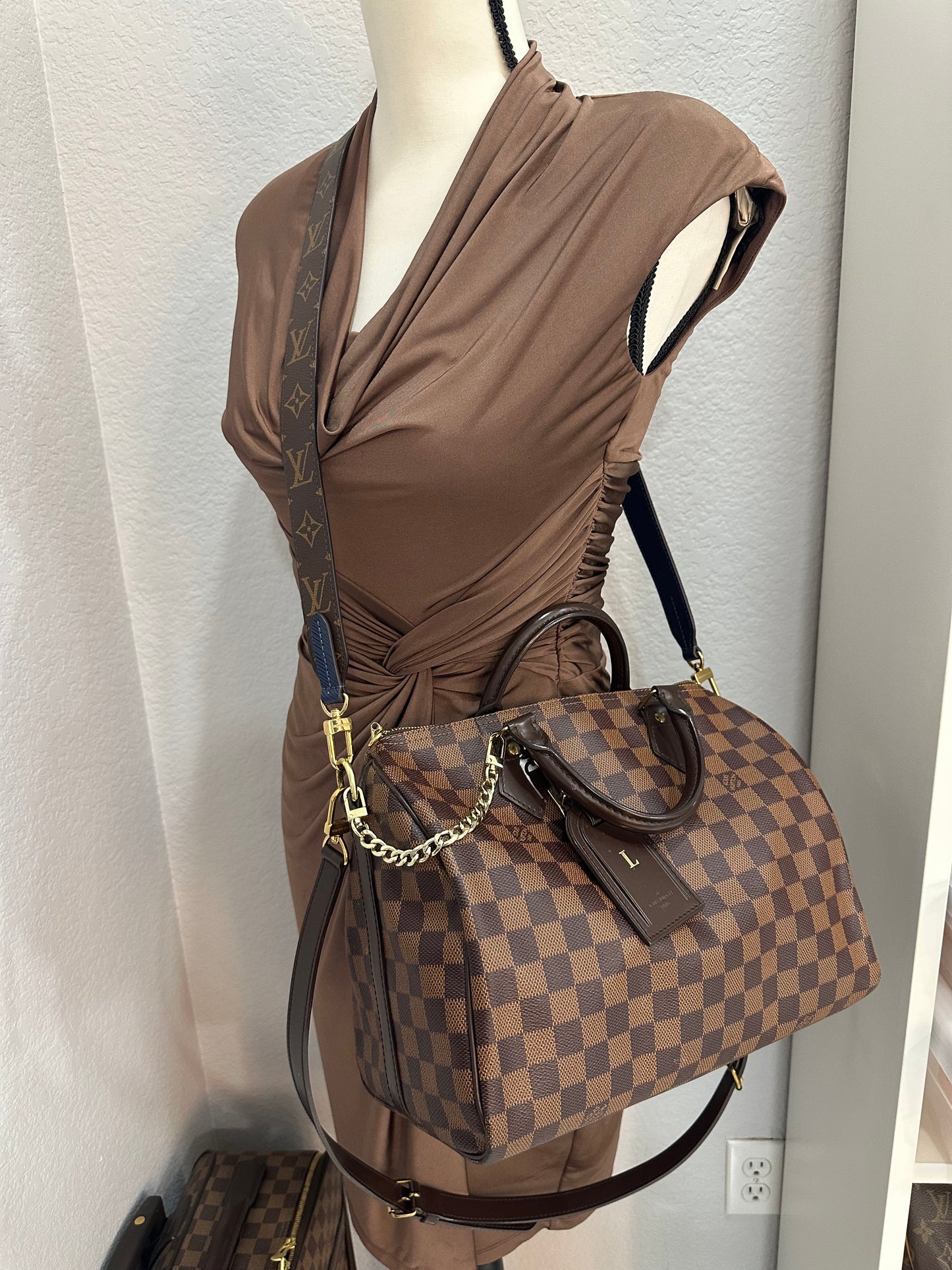 Monogram & Blue Epi non adjustable strap