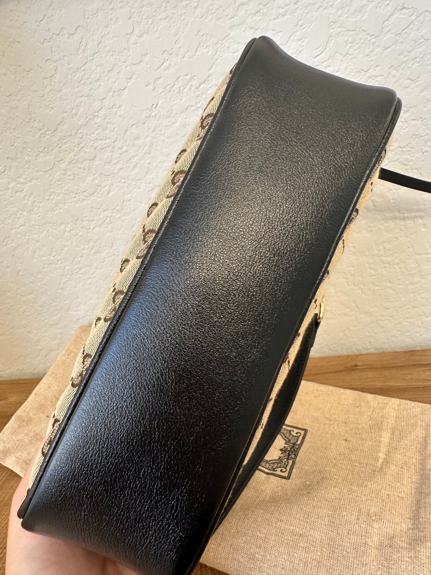 Gucci Camera Canvas & Leather Bag