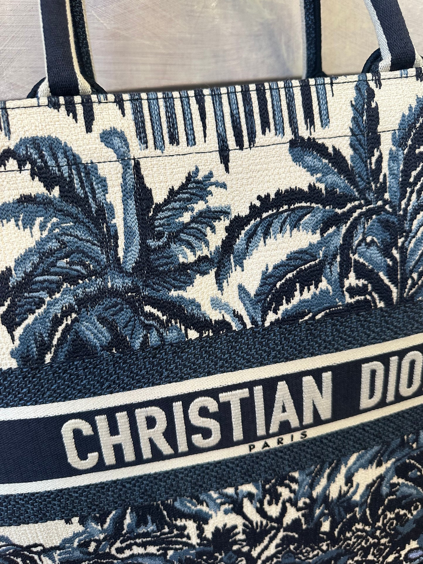 Dior Book Tote Large Palm Trees Limited