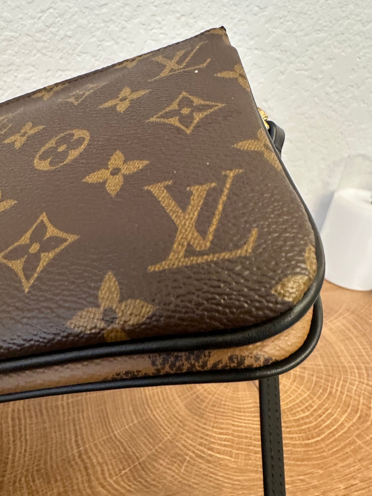 Louis Vuitton Reverse Monogram Giant Double Zip Pochette