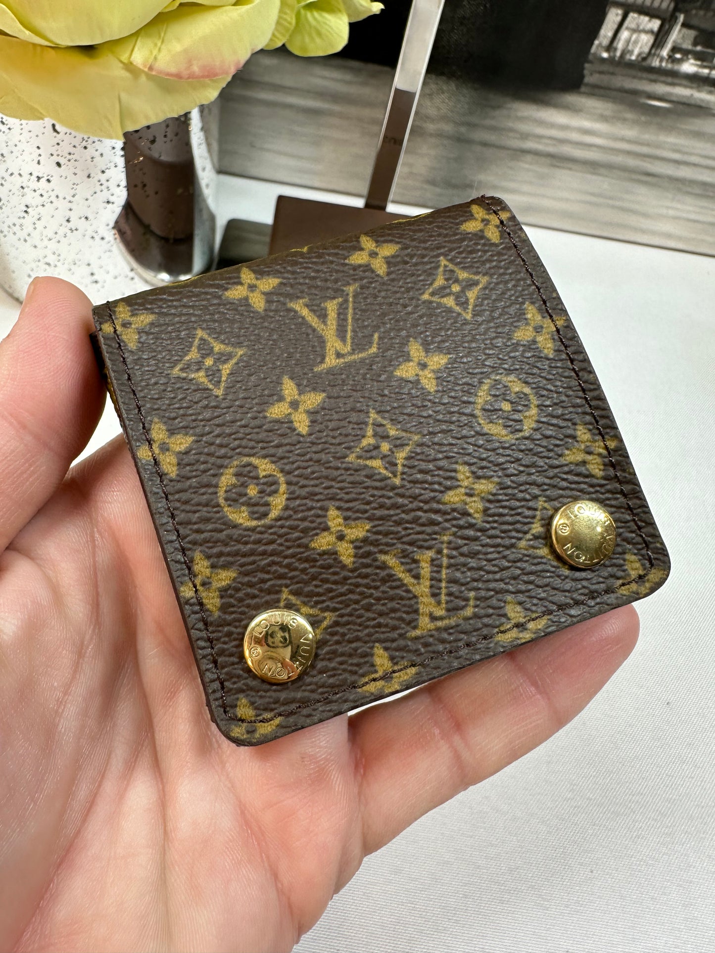 Small Monogram Jewelry Case