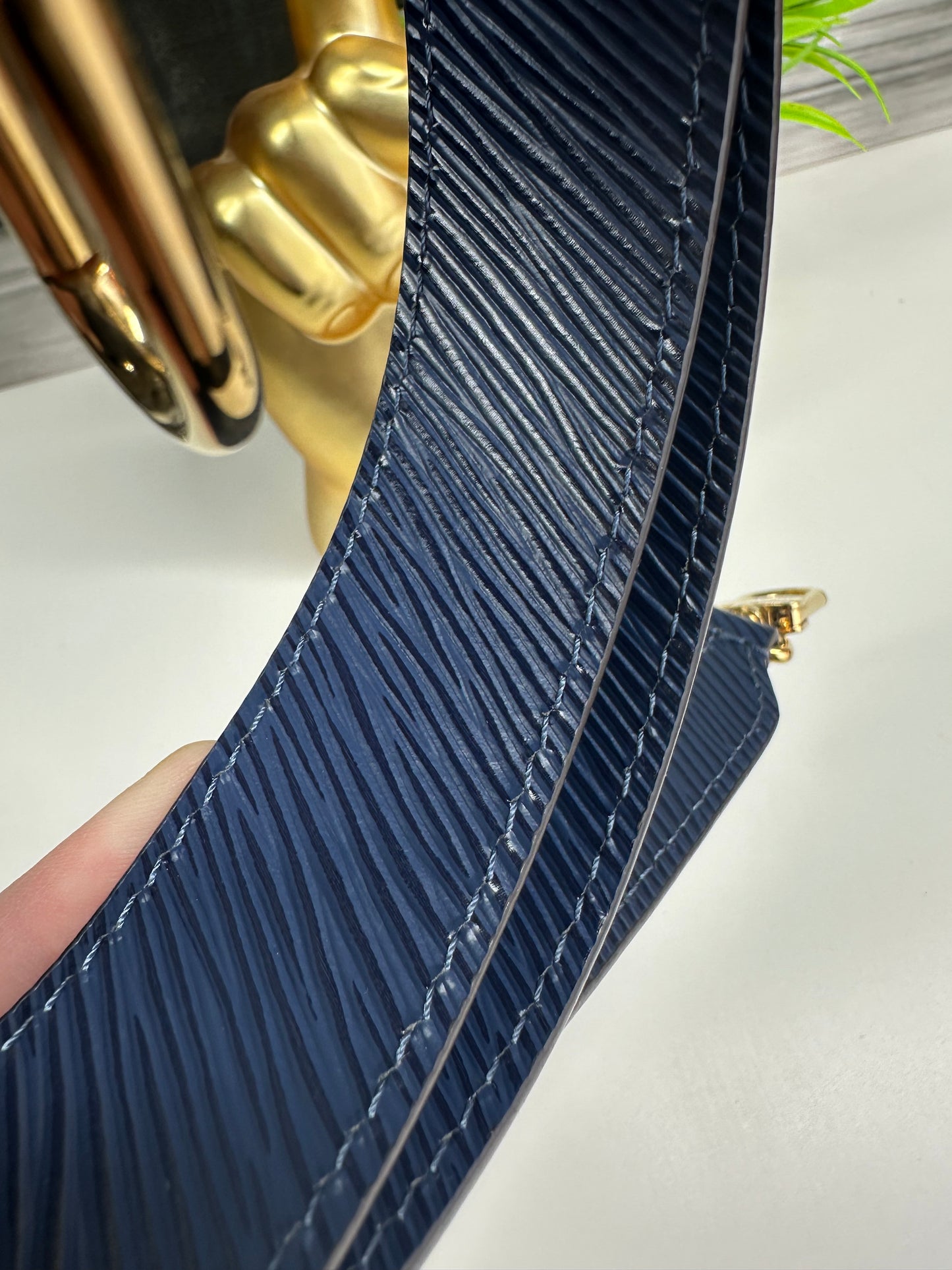 Monogram & Blue Epi non adjustable strap