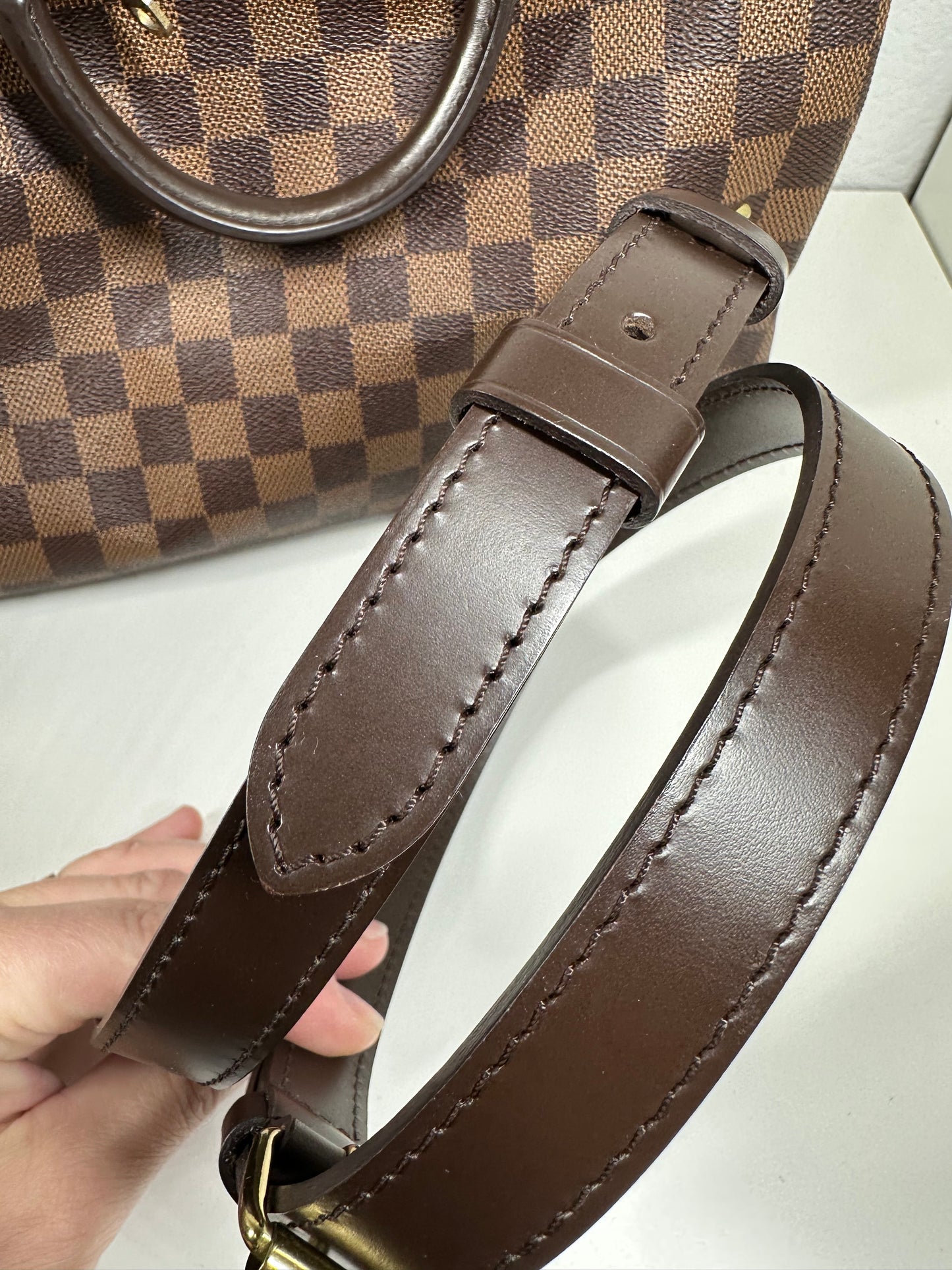 Speedy 30 Damier Ebene Bandouliere