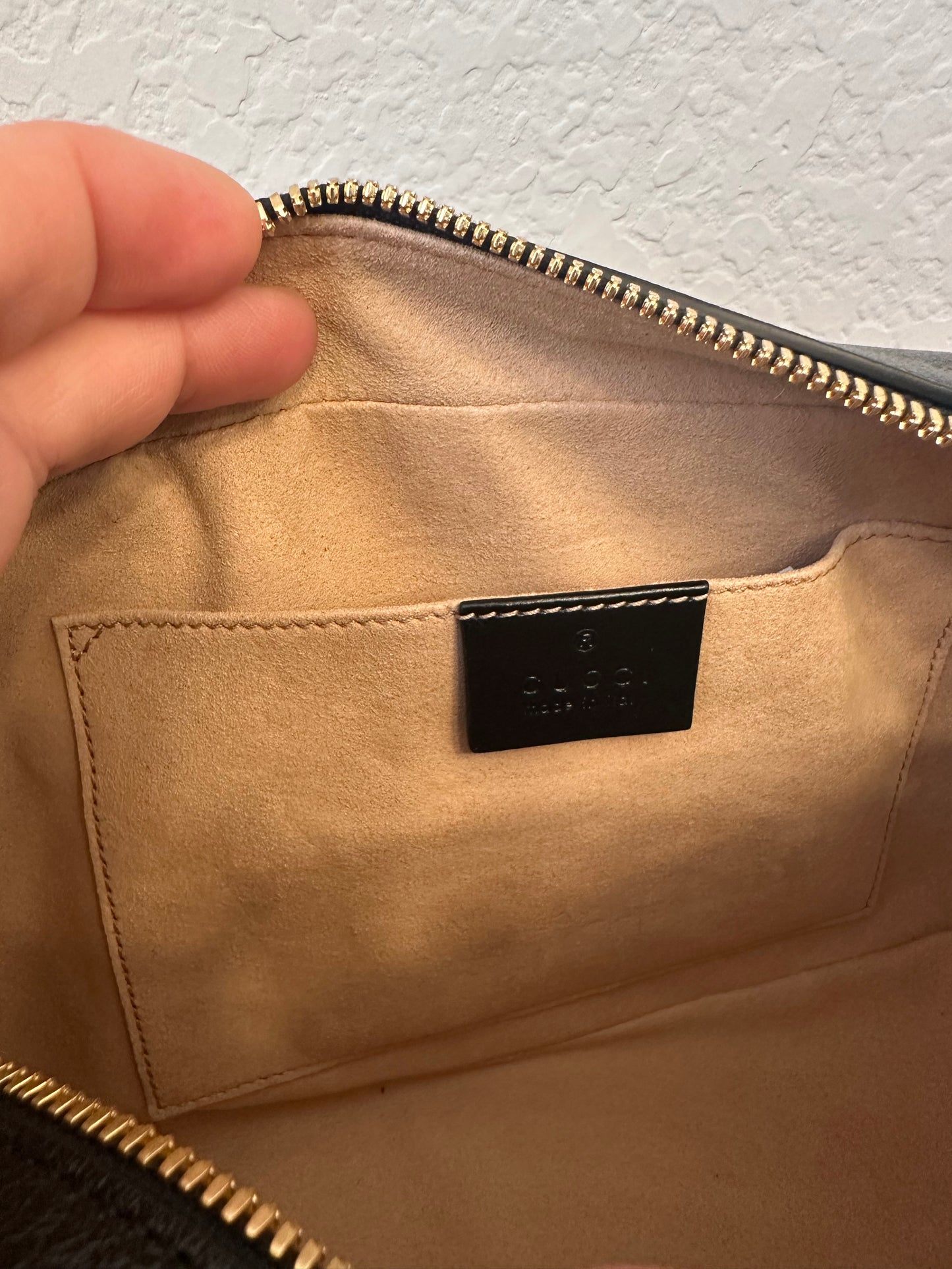 Gucci Camera Canvas & Leather Bag