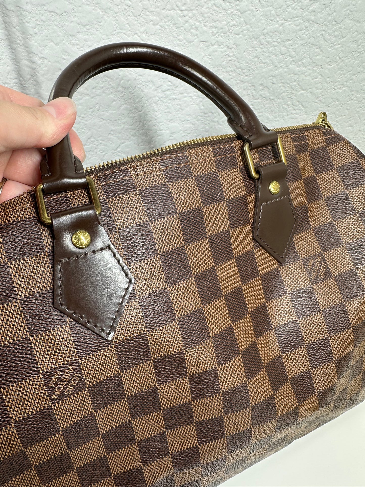 Speedy 30 Damier Ebene Bandouliere