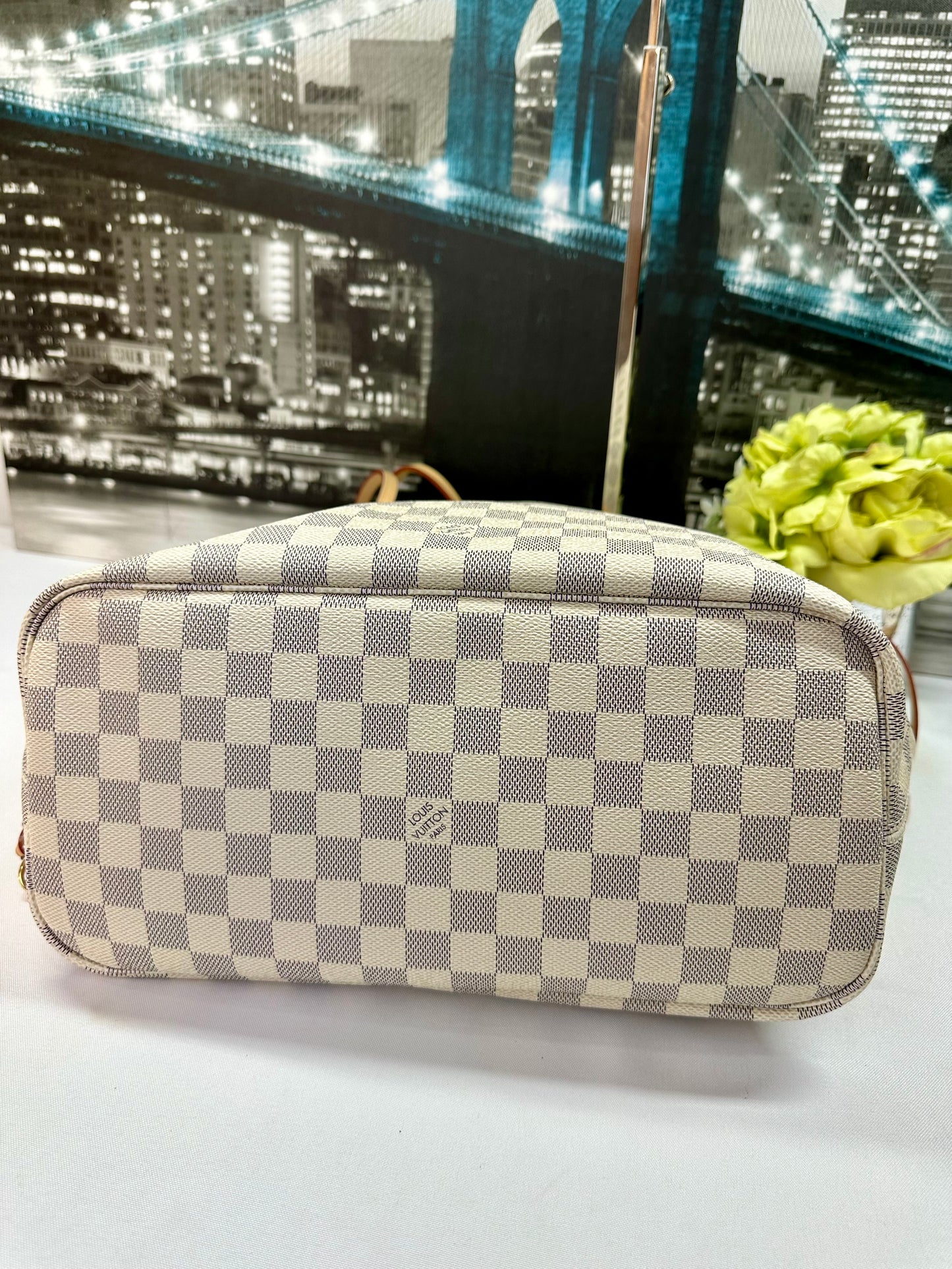 Neverfull MM Damier Azur Ballerine