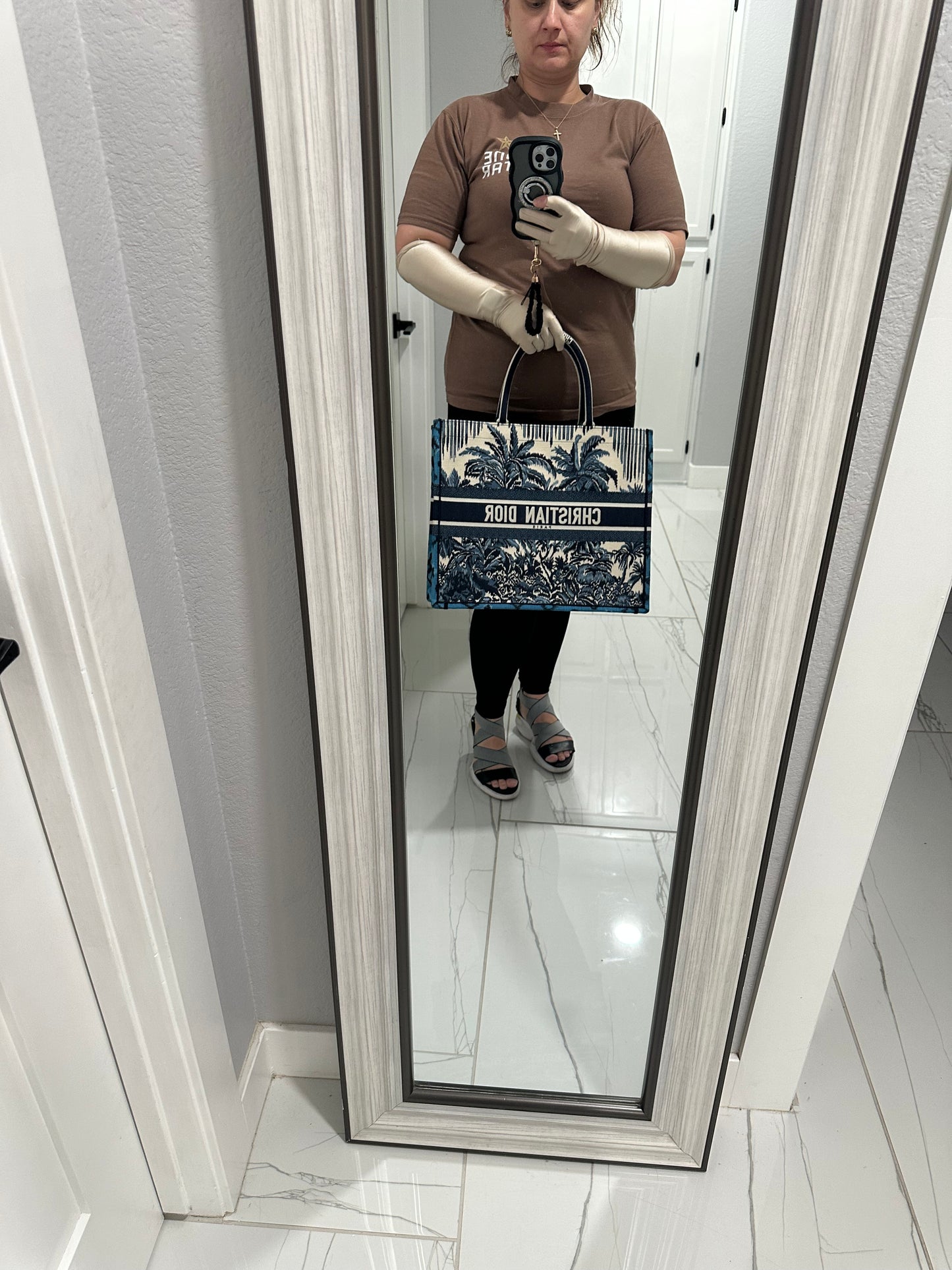 Dior Book Tote Large Palm Trees Limited