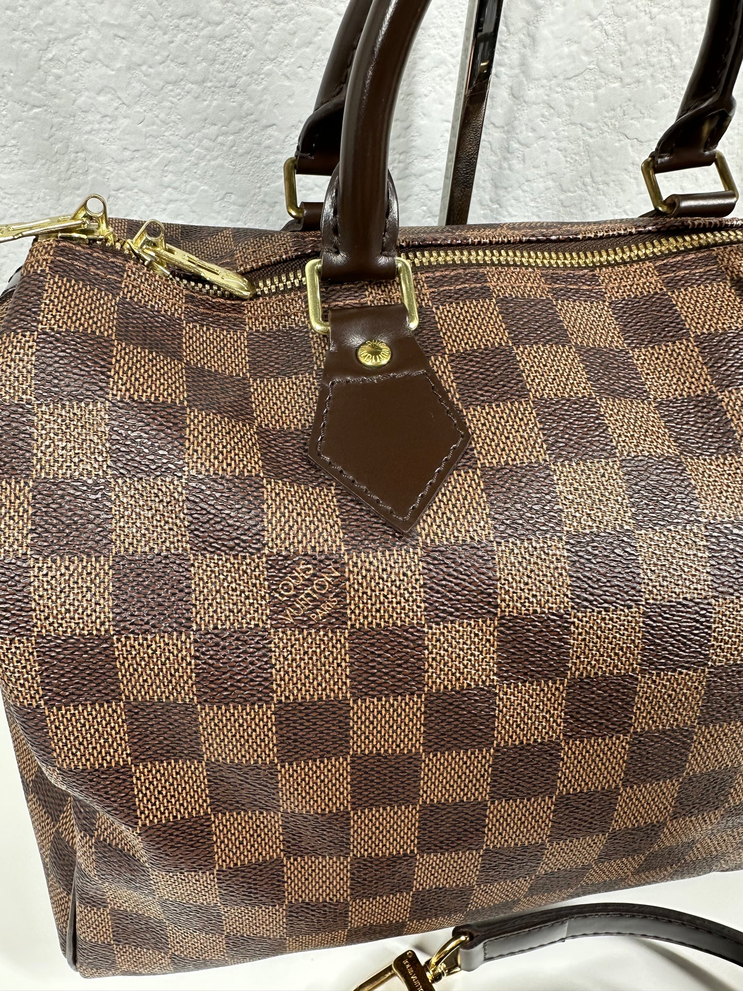 Speedy 30 Damier Ebene Bandouliere